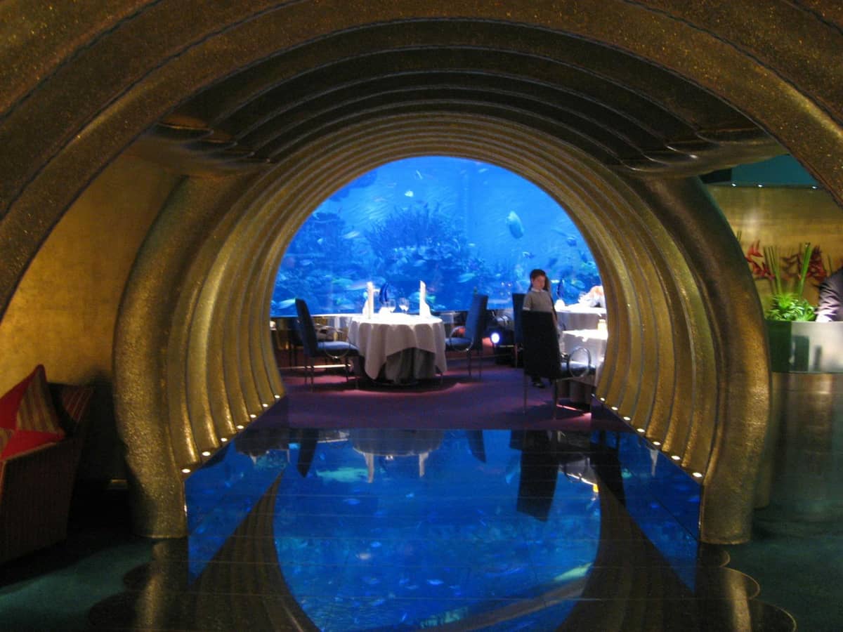 Dine in an Aquarium at Al Mahara